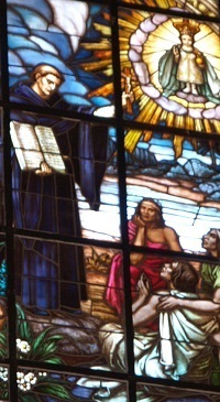 Primeros misioneros de Filipinas (vidriera de la Iglesia PP. Agustinos, Valladolid) Agustinos