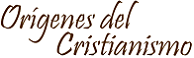 Orígenes del cristianismo