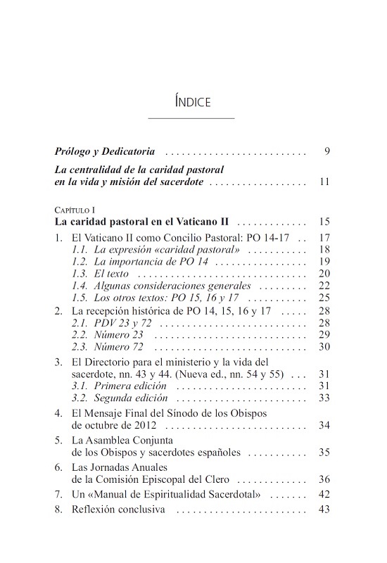 índice contenido