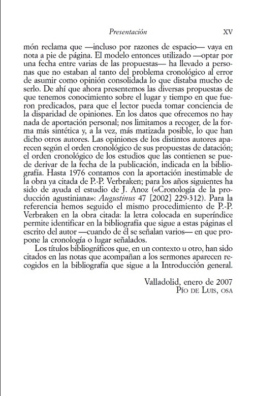 presentación contenido