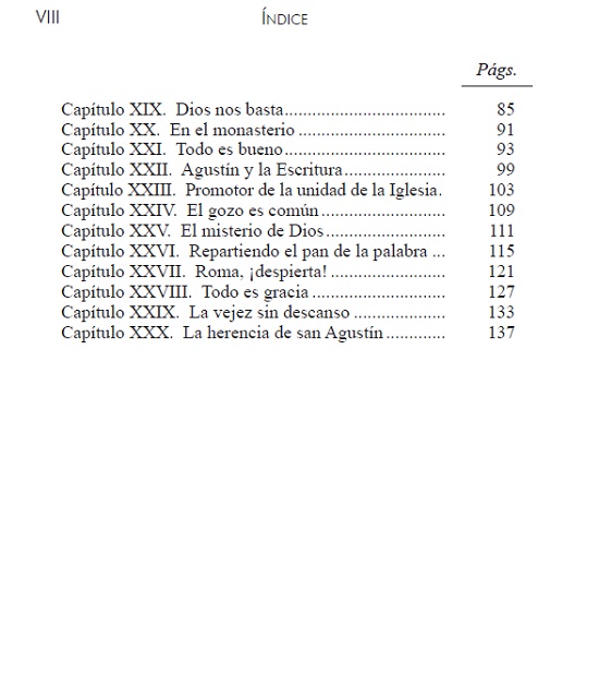 índice contenido