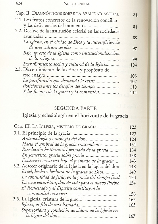 índice contenido