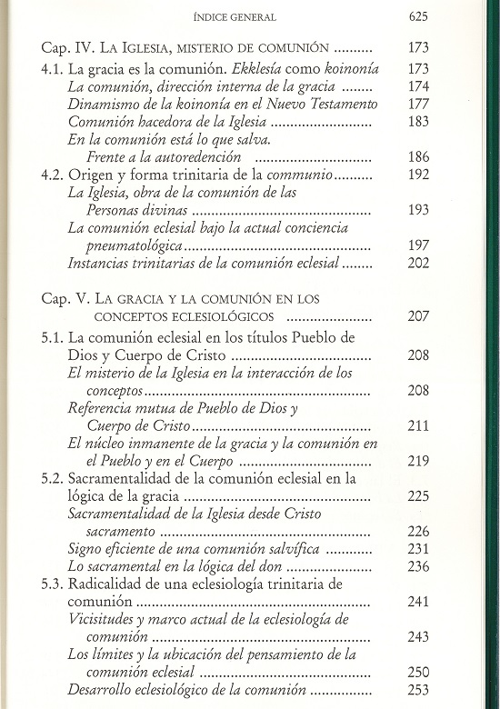 índice contenido