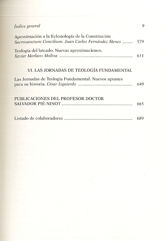 índice contenido