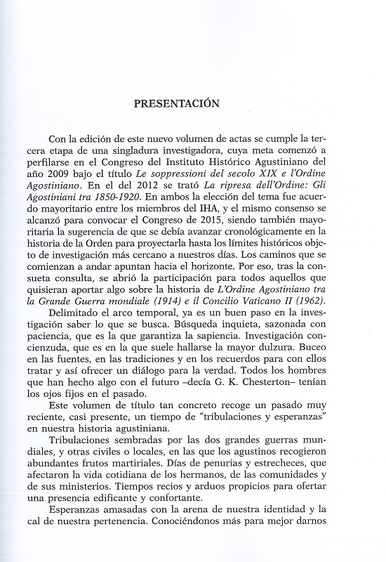 presentación contenido