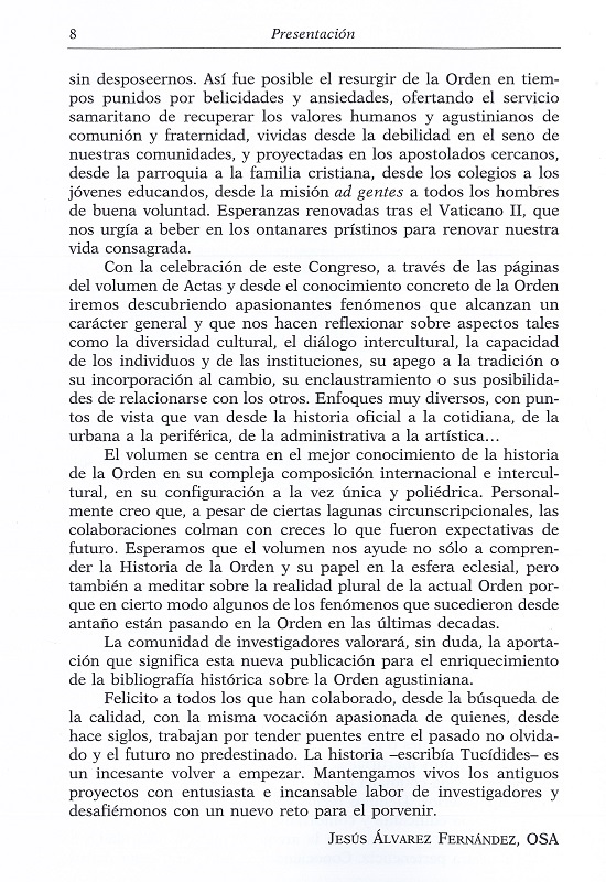 presentación contenido