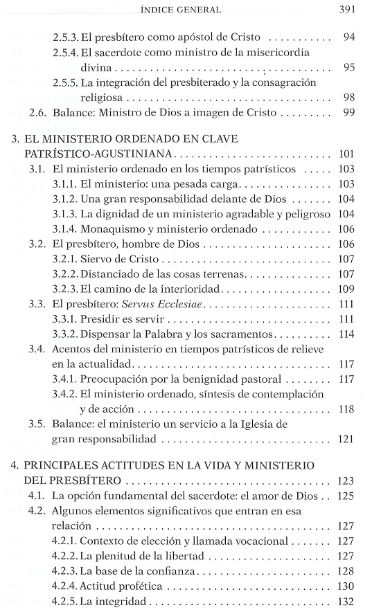 índice contenido