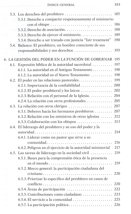 índice contenido