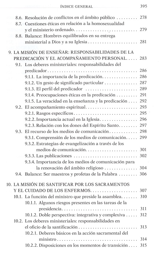 índice contenido