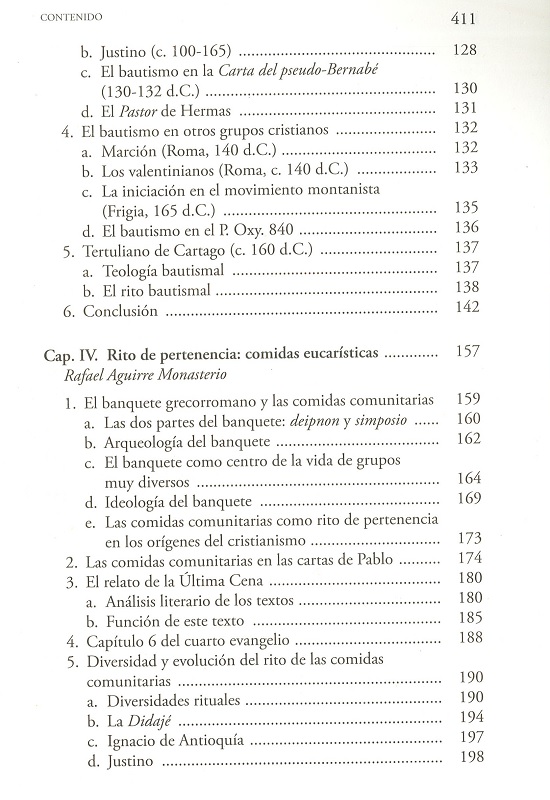 índice contenido