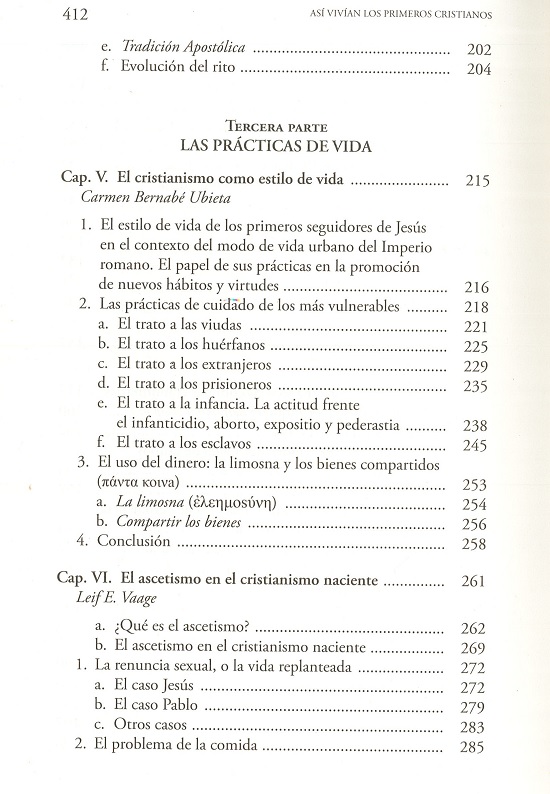 índice contenido