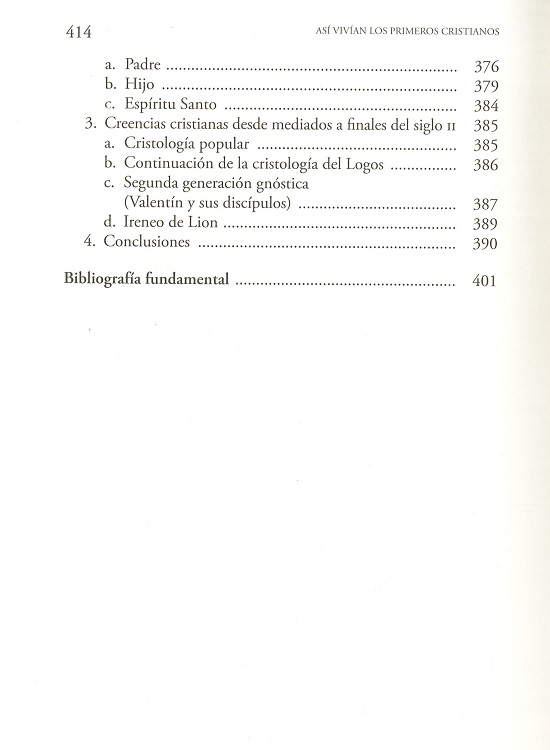 índice contenido