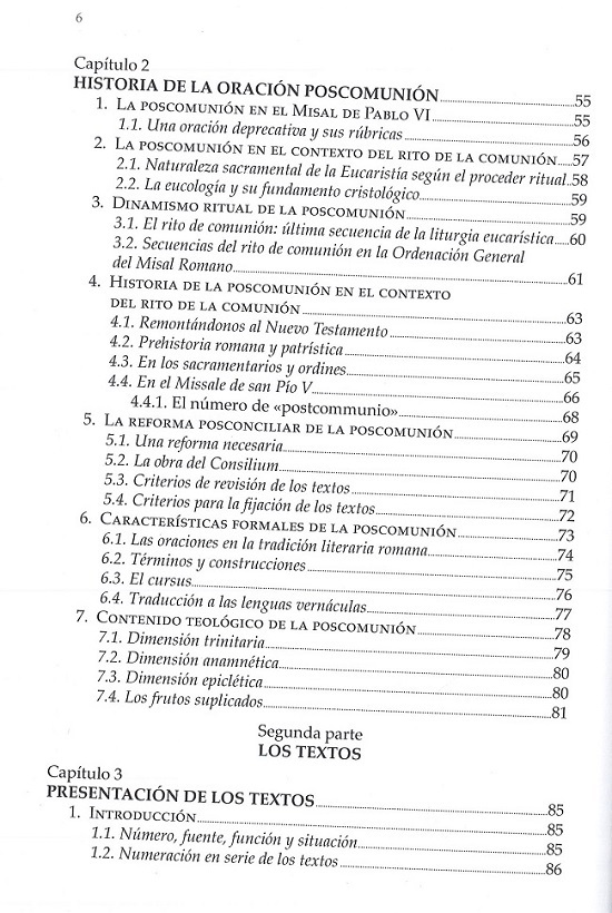 índice contenido