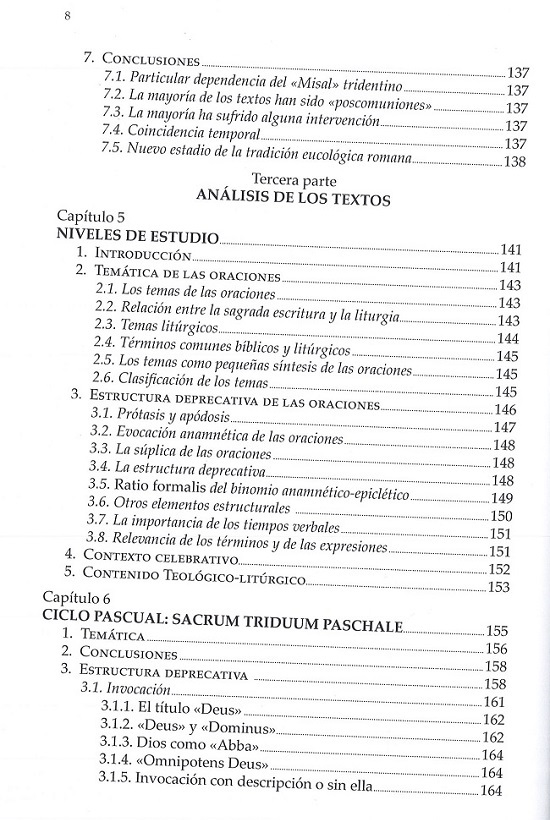 índice contenido