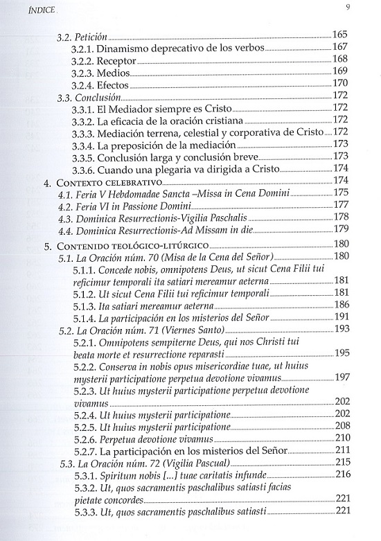 índice contenido