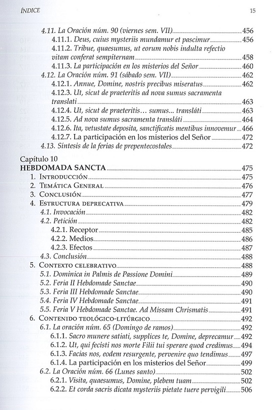 índice contenido