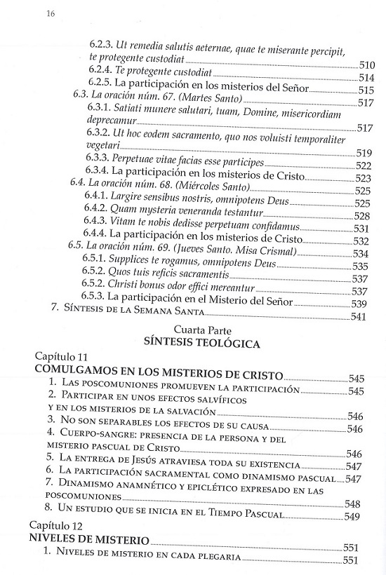 índice contenido