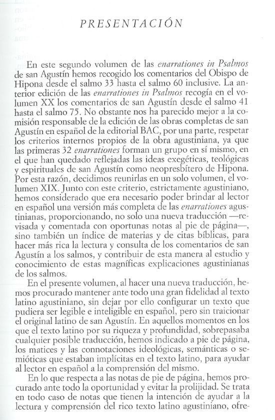 presentación contenido