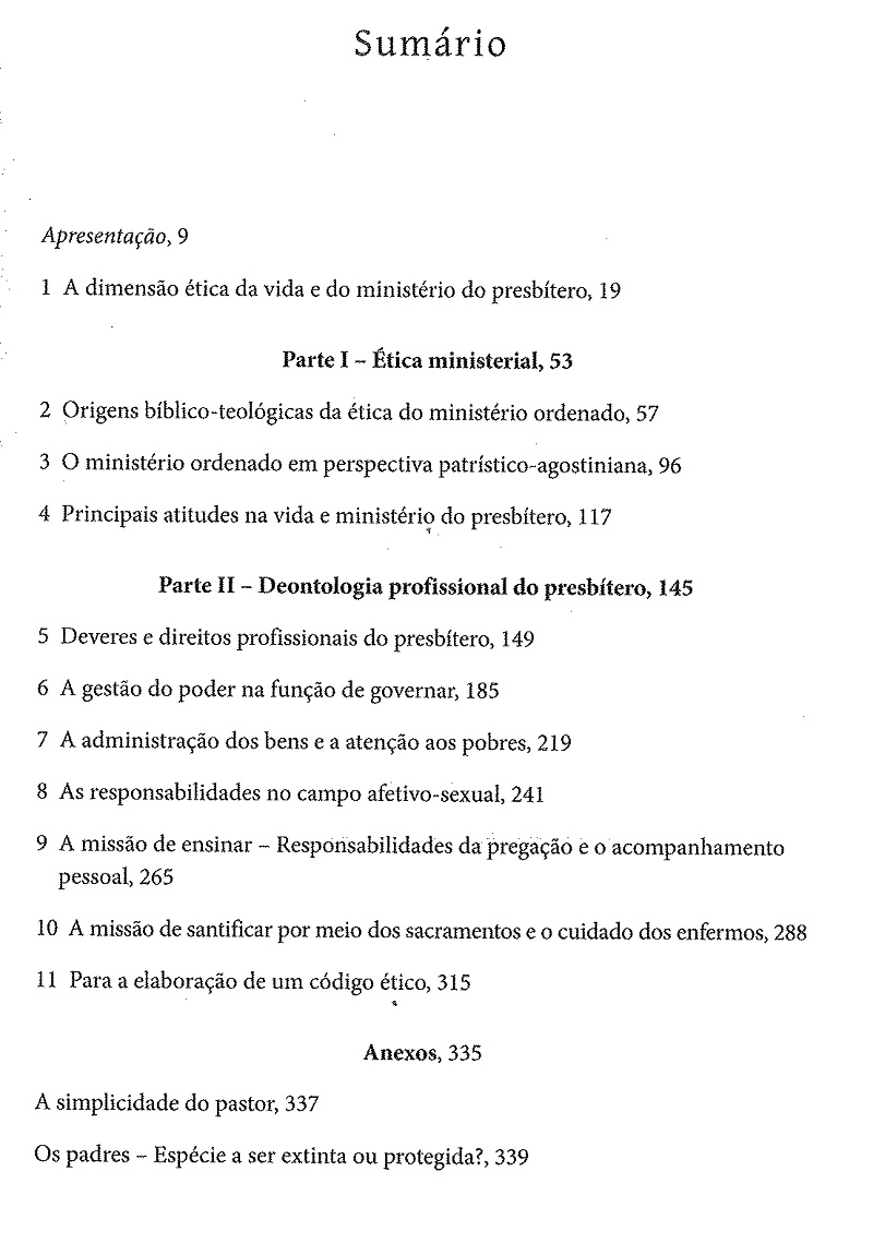 índice contenido