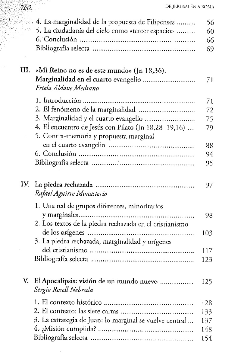 índice contenido
