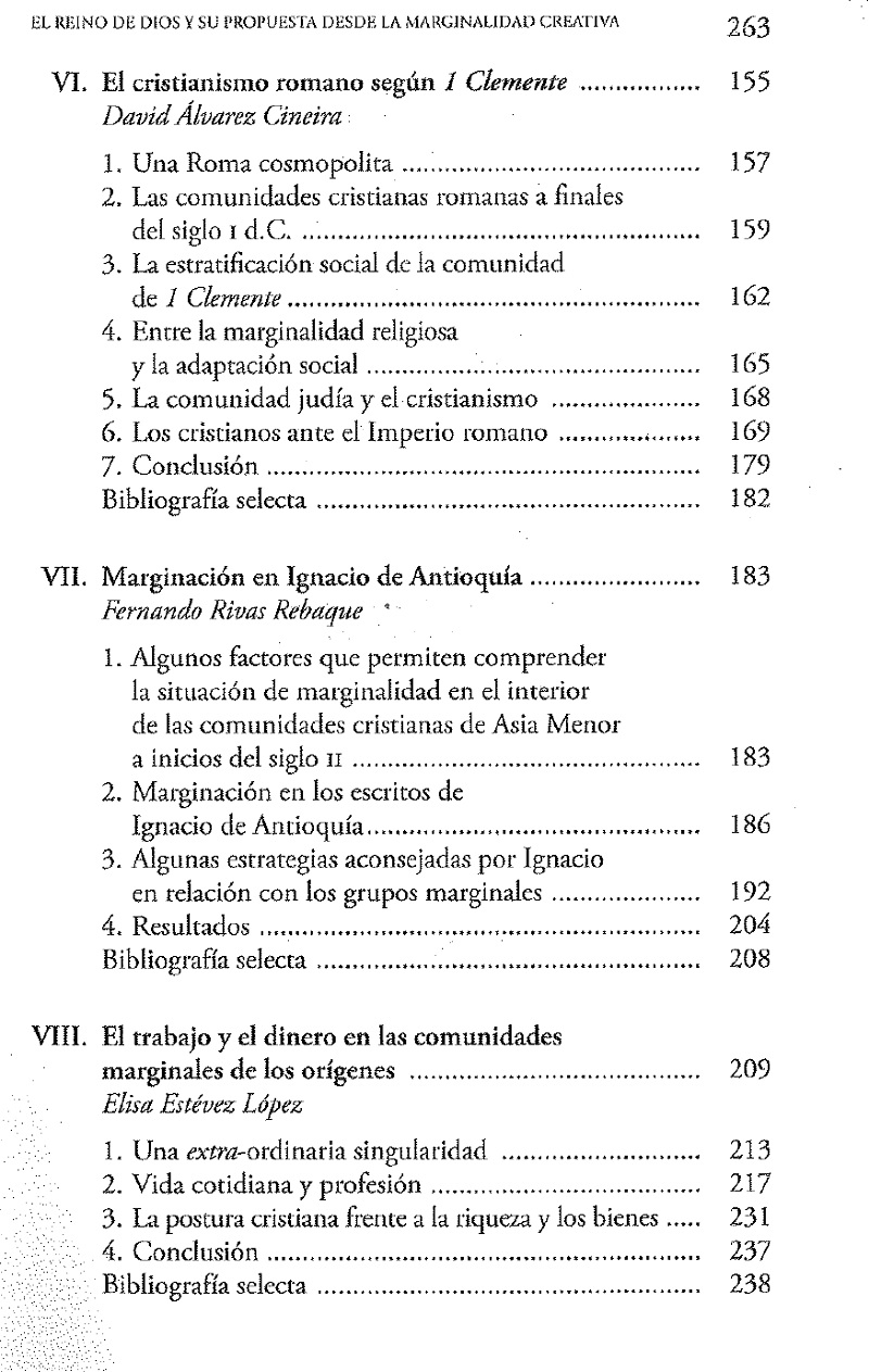 índice contenido