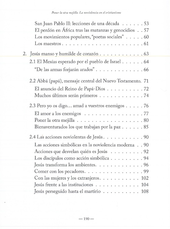 índice contenido