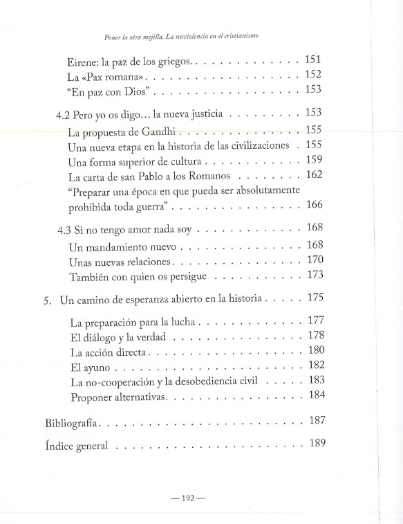 índice contenido