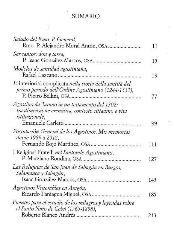índice 1 contenido